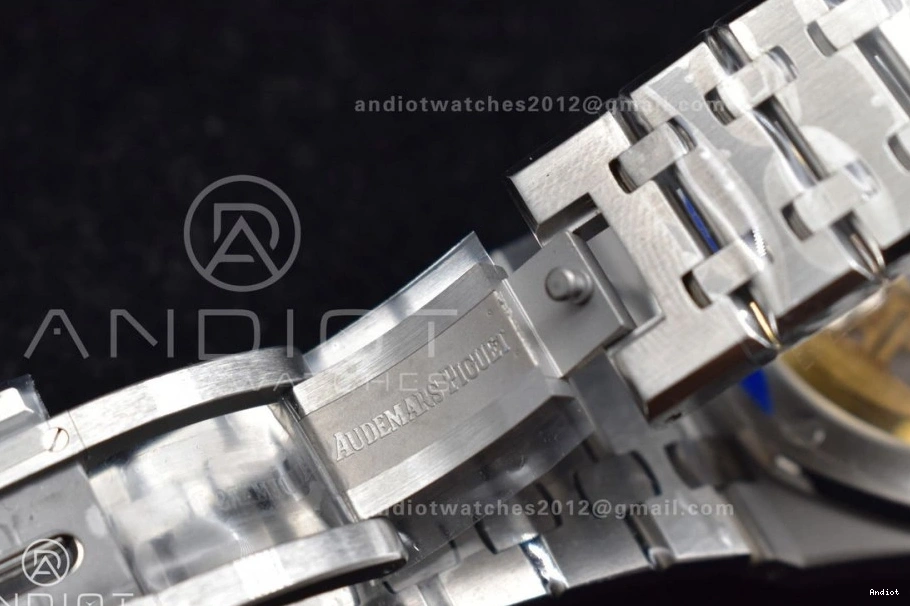 449 Best Royal Bracelet A4302 41mm White SS Edition APSF 15500 SS Super Clone Premium on Oak Dial Textured 1:1 0711